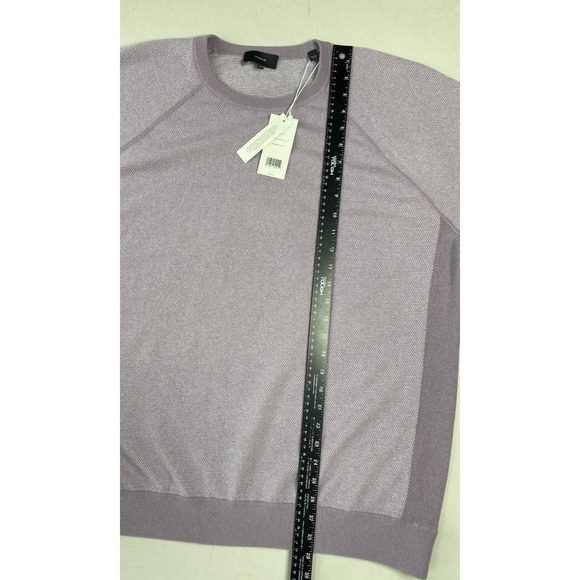 VINCE Sweater Mens XXL Purple Knit Wool Cashmere Preppy Basic Pullover Crewneck - Picture 7 of 12